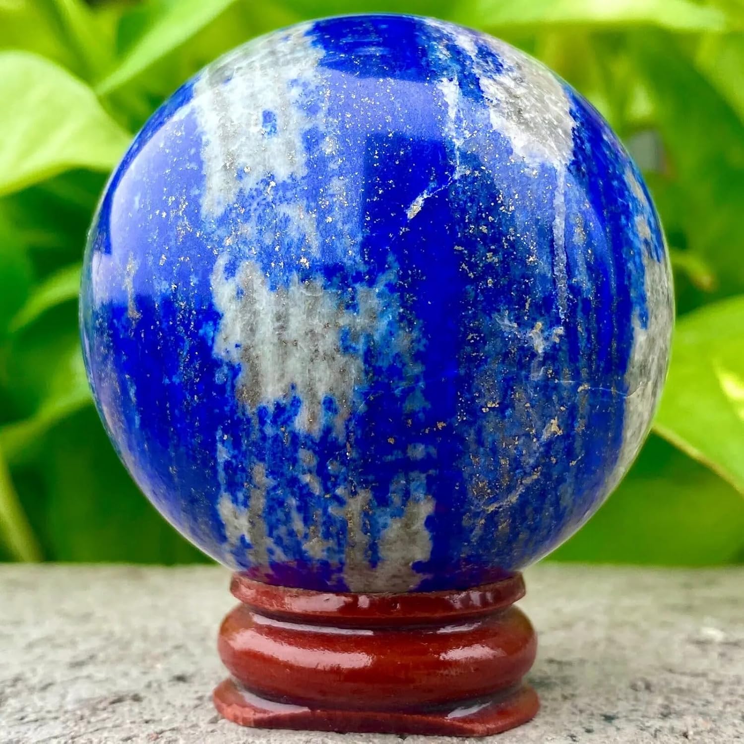 AtkitS Lapis Lazuli Crystal Ball Reiki Energy Stone 300-400g