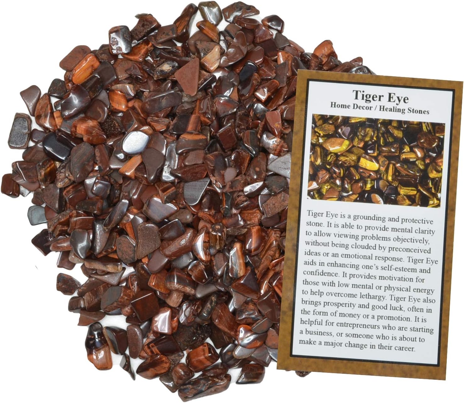 Hypnotic Gems 18 Lbs Polished Dyed Red Tiger Eye Tumbled Stones