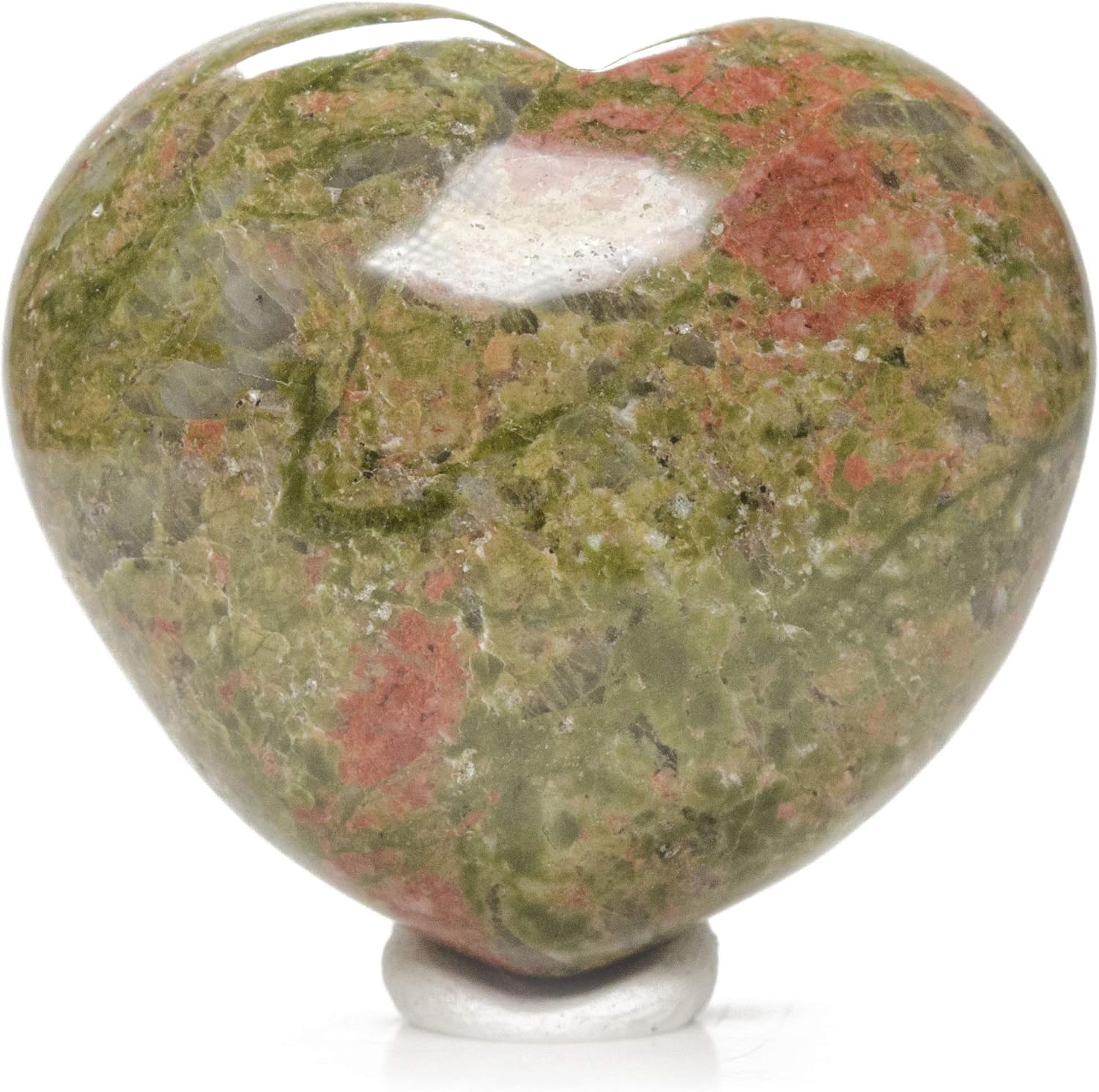 30 mm Natural Crystal Quartz Heart Shaped Palm Stone for Chakra Balancing