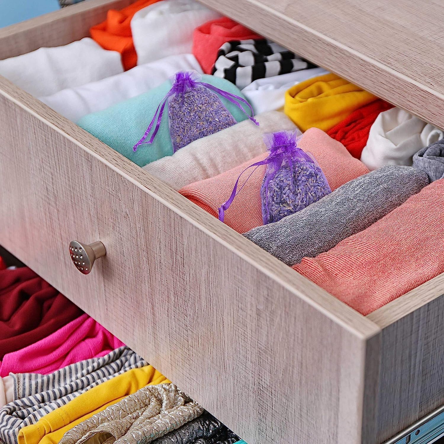 100 Dried Lavender Sachets for Closets and Drawers