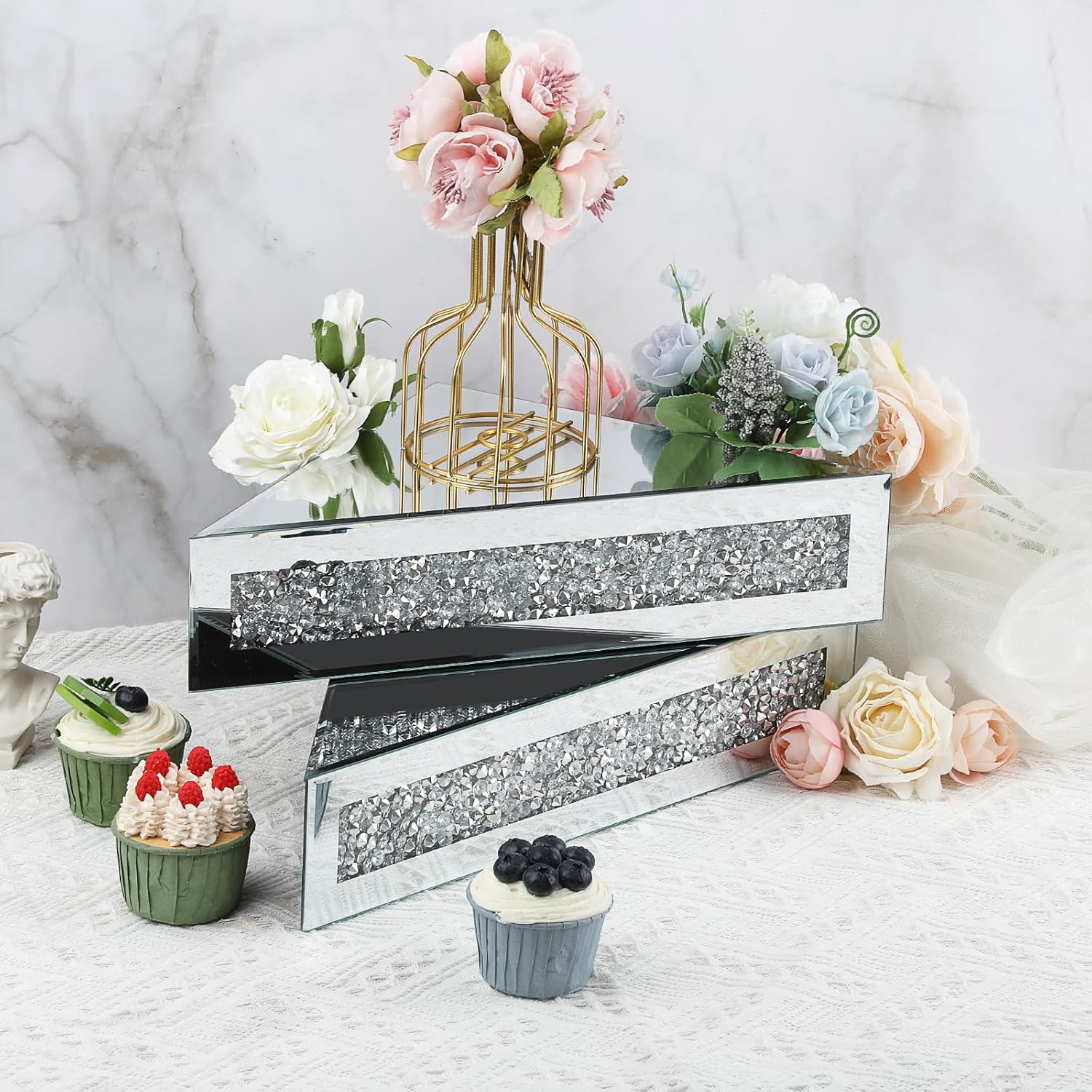 Sumnacon Corner Mounted Floating Shelves 2 Pcs