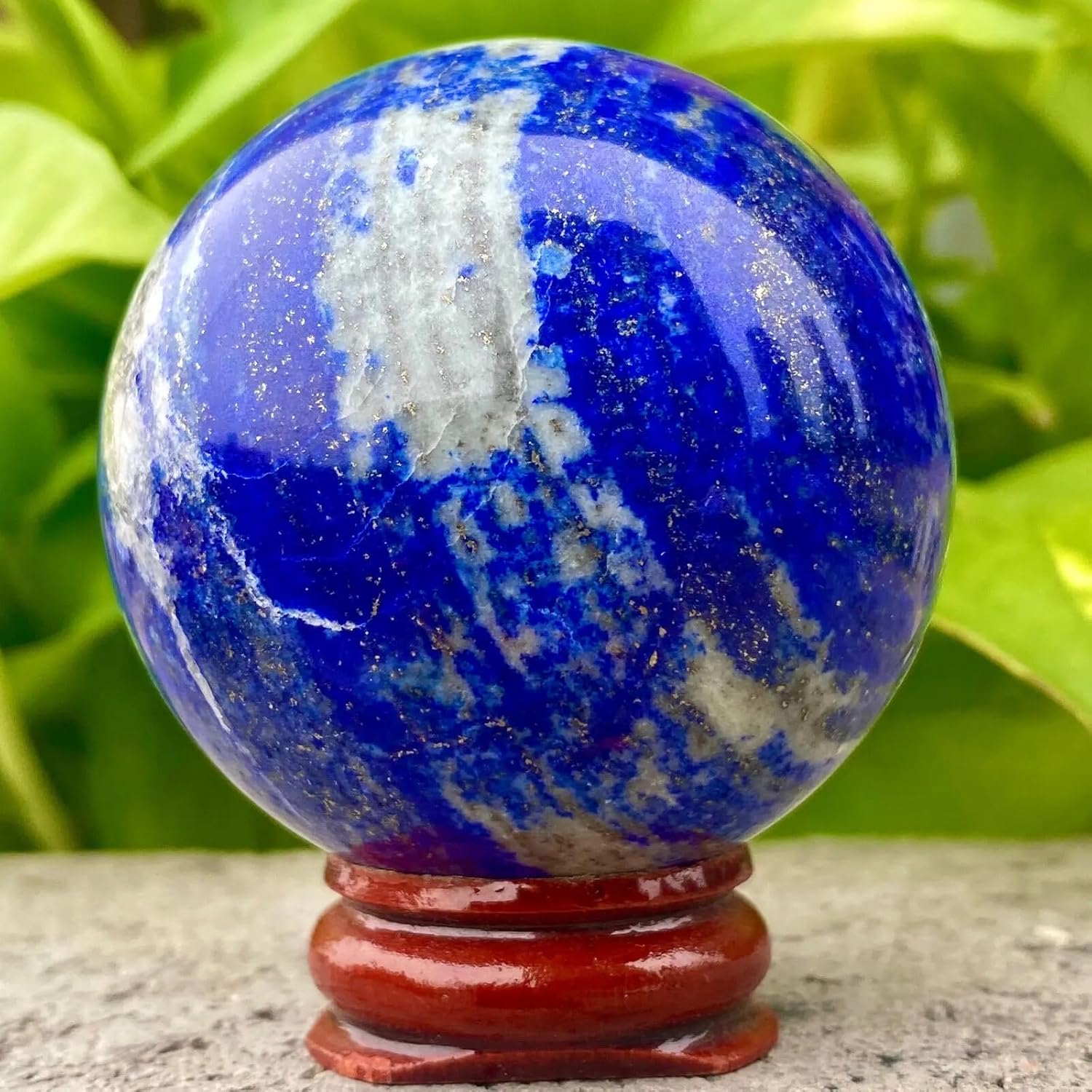 AtkitS Lapis Lazuli Crystal Ball Reiki Energy Stone 300-400g
