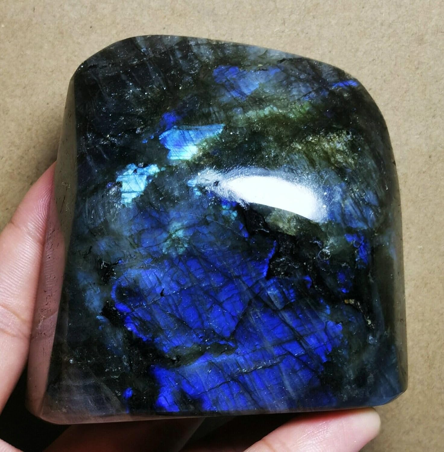 Polished Blue Flash Labradorite Reiki Stone L9535