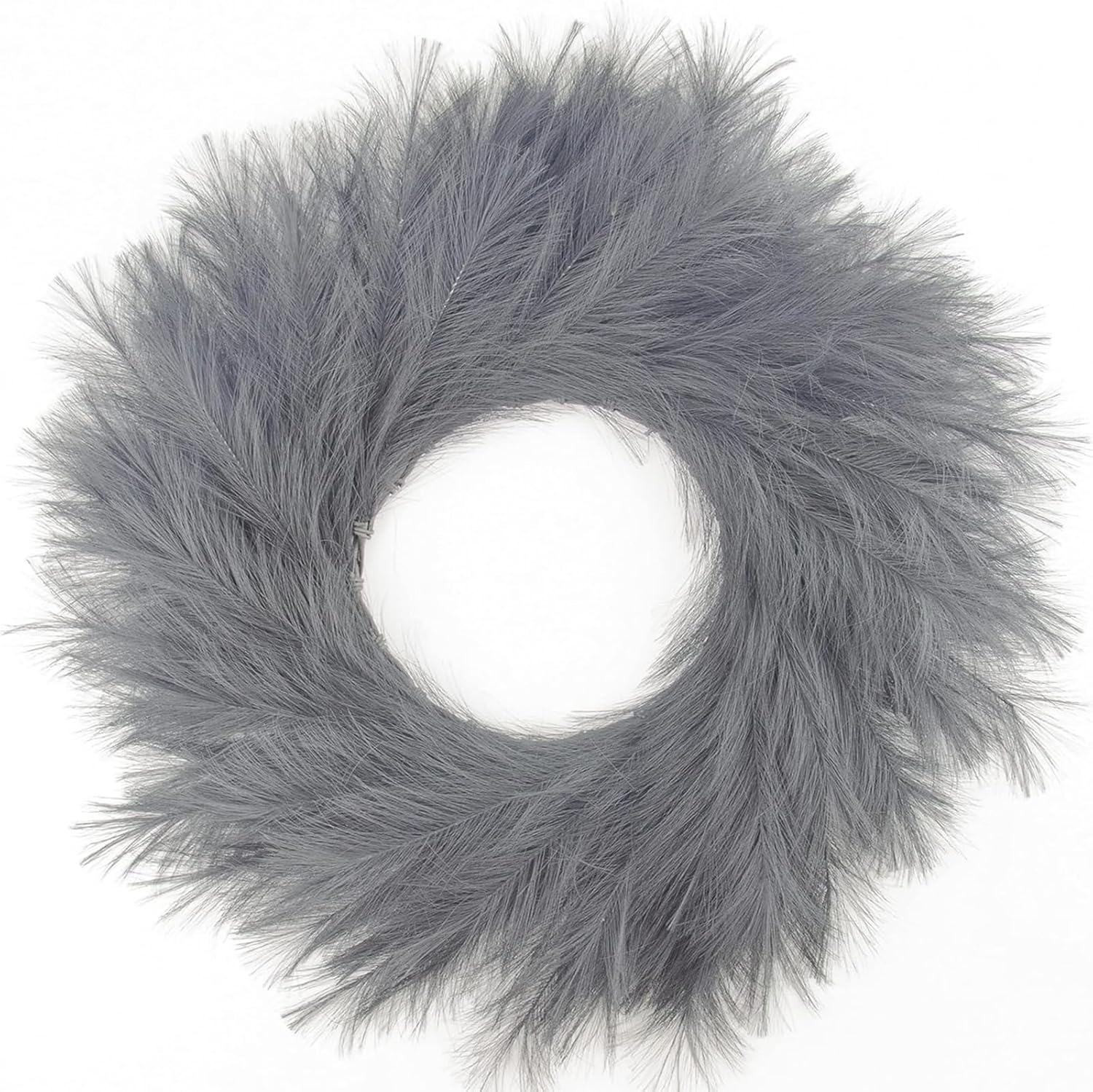 GUDAGUU 22 Inch Faux Pampas Wreath for Front Door