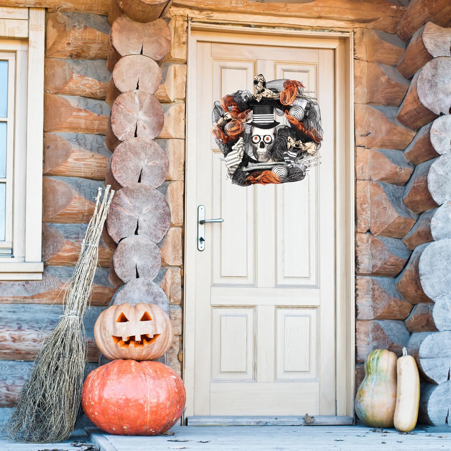 Needzo Halloween 2024 Skeleton Wreath