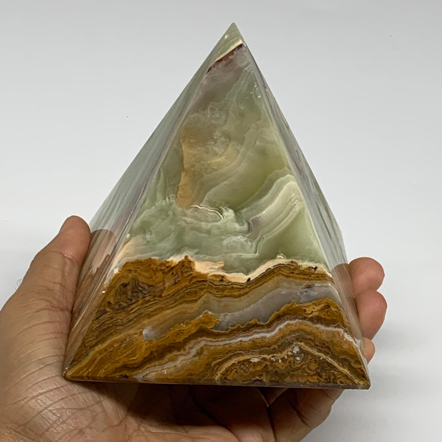 23 Lbs Large Natural Onyx Crystal Pyramid from Afghanistan