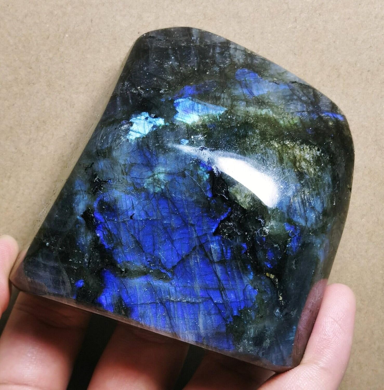 Polished Blue Flash Labradorite Reiki Stone L9535
