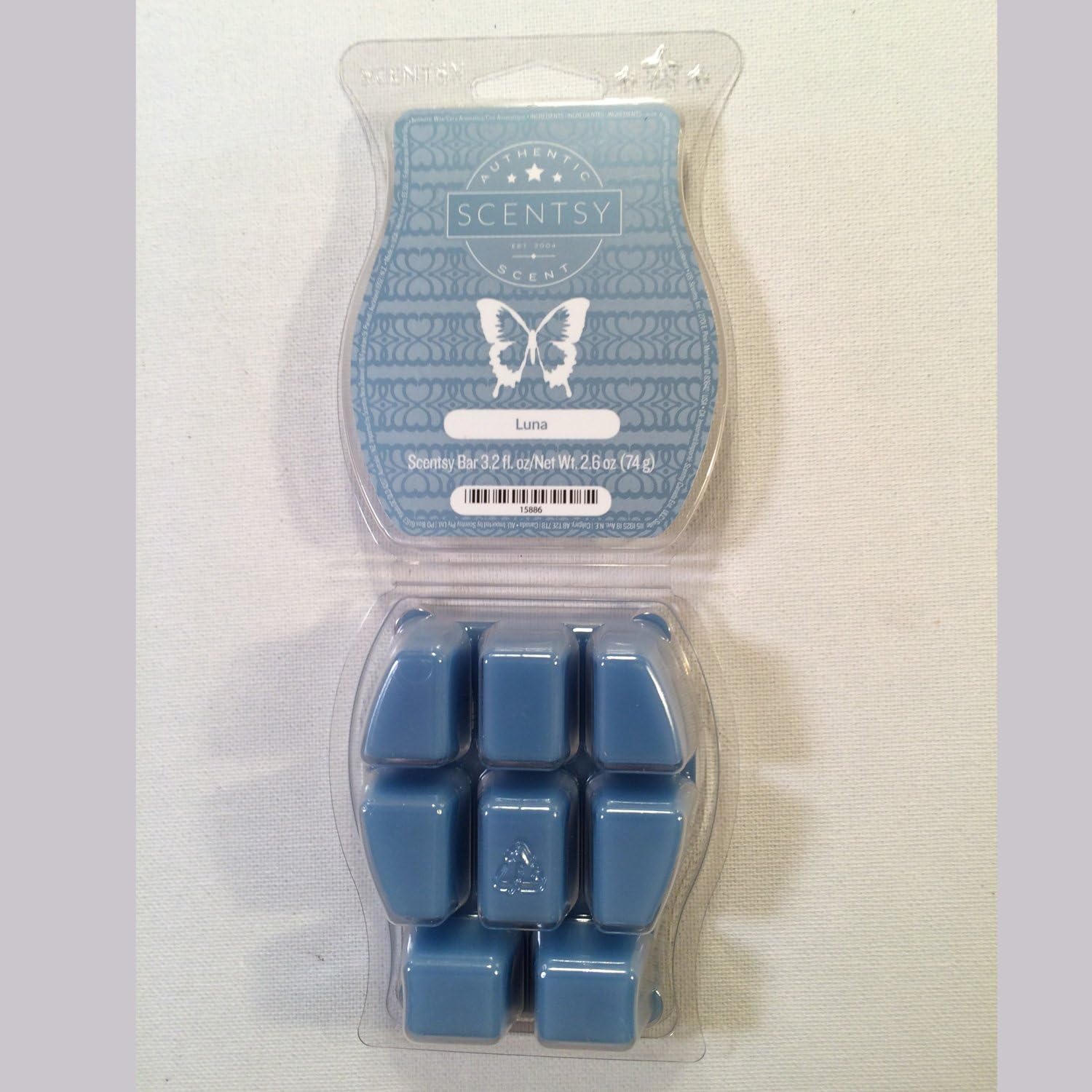Scentsy Luna Wickless Candle Tart Warmer Wax 32 Oz Bar 3-Pack White