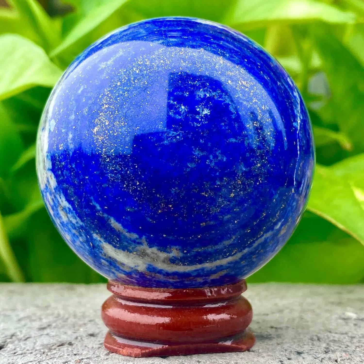 AtkitS Lapis Lazuli Crystal Ball Reiki Energy Stone 300-400g