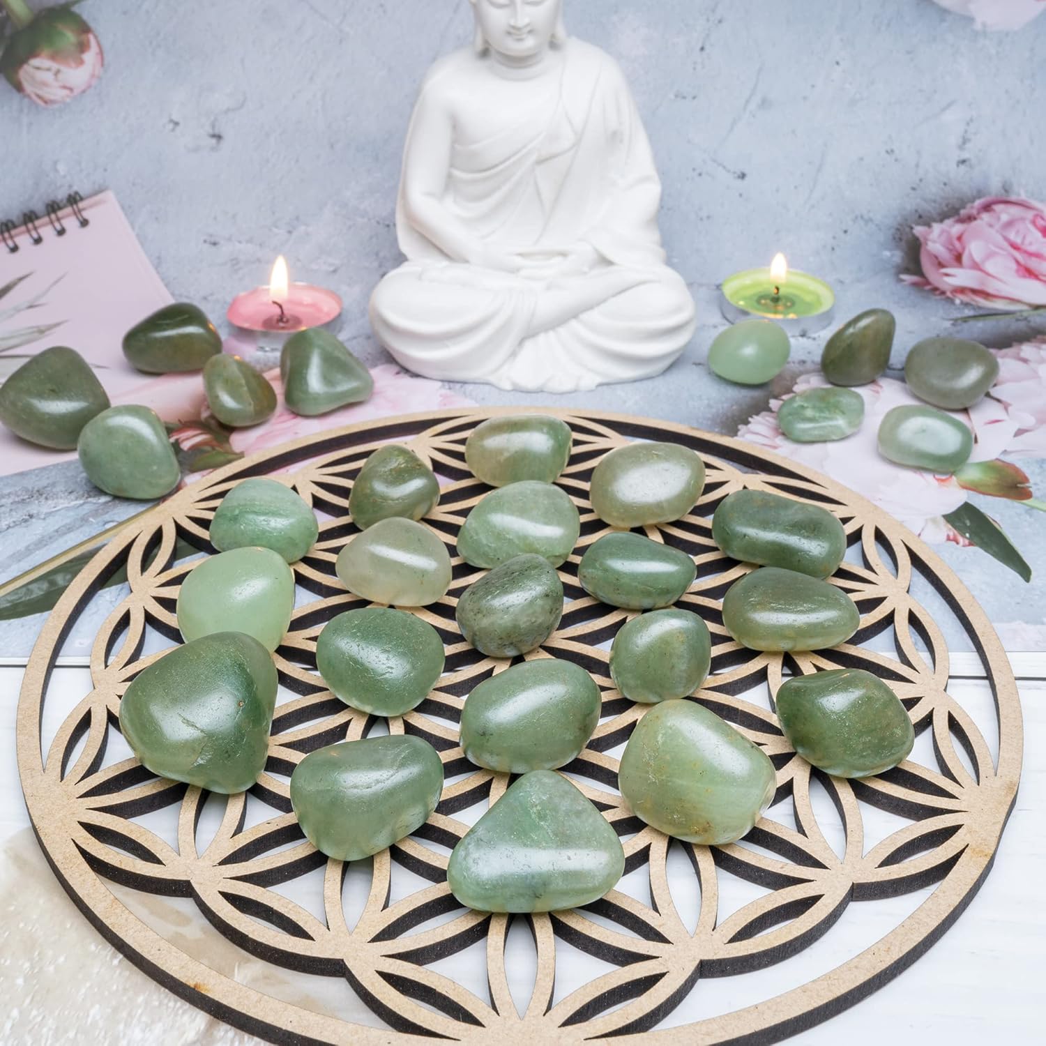 ZAICUS Natural Tumbled Stones and Crystals Bulk
