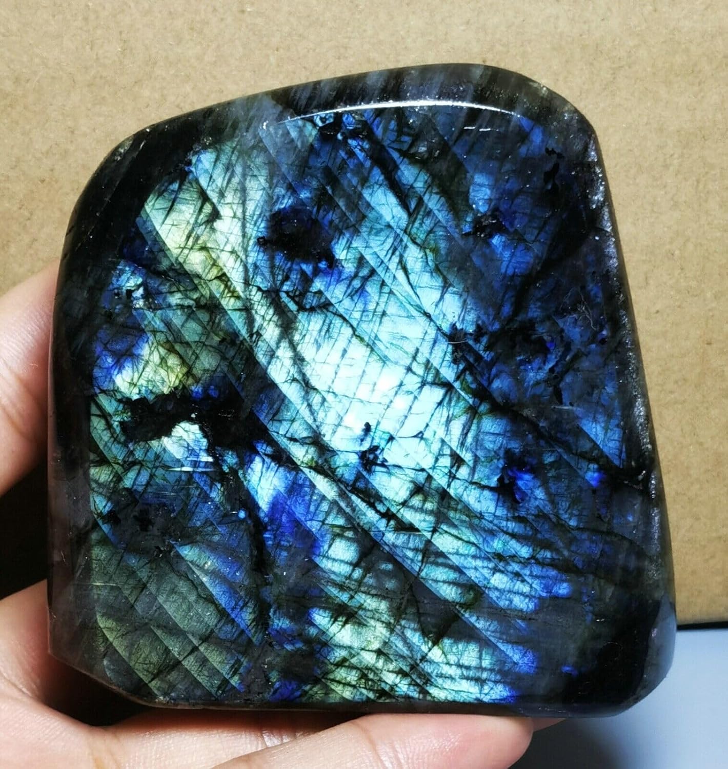 Polished Blue Flash Labradorite Reiki Stone L9535
