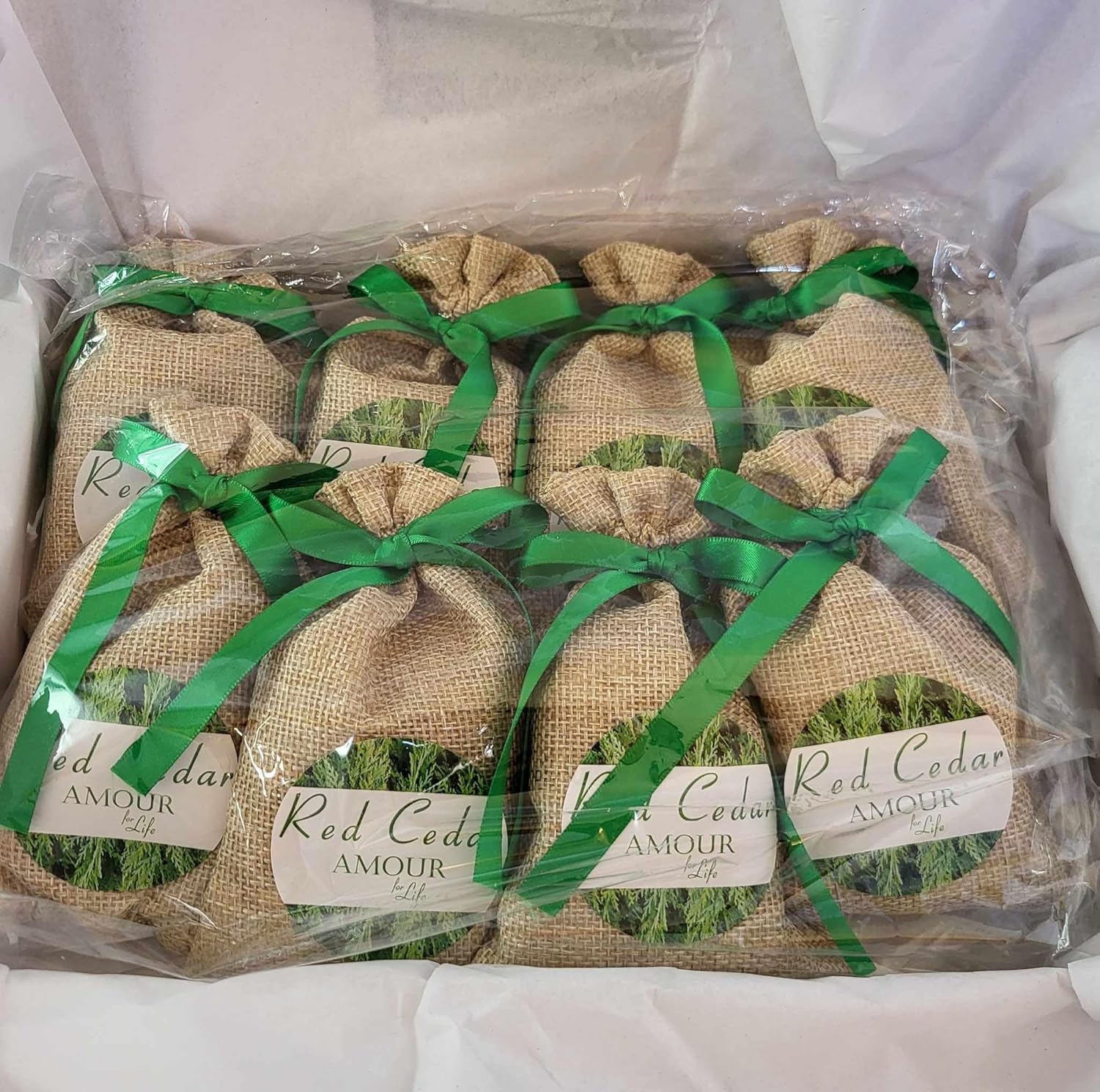 Premium Red Cedar Sachet Gift Box 8 Scented Sachets