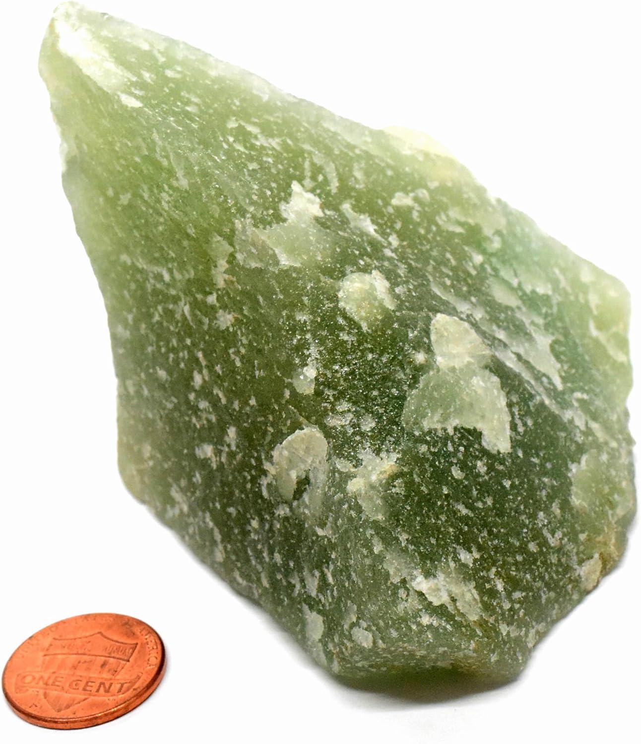 215g Green Prasiolite Rough Stone Natural Quartz Specimen from India