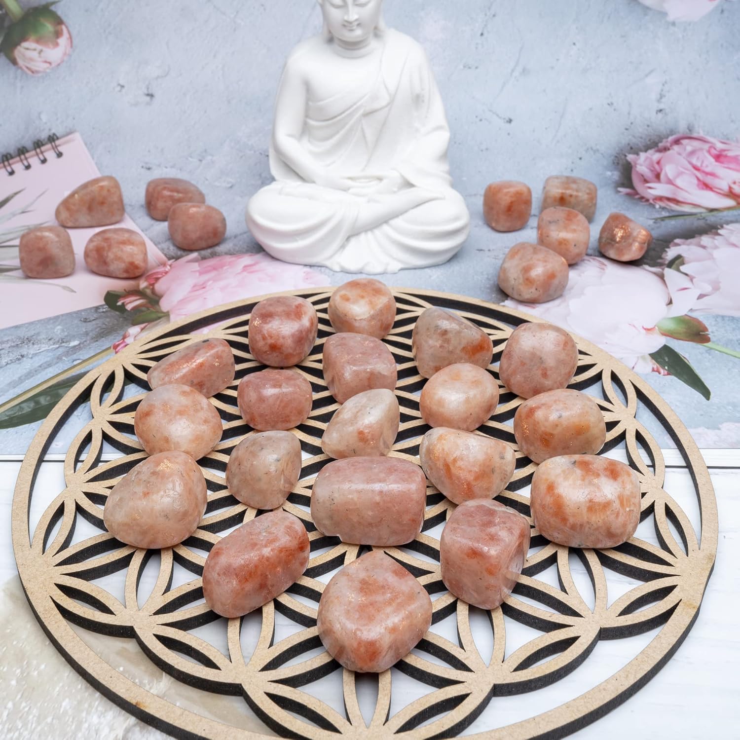 ZAICUS Tumbled Stones for Decor Jewelry Feng Shui
