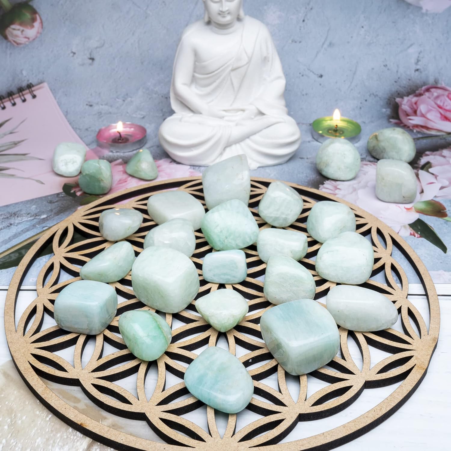 ZAICUS Tumbled Stones Crystal Bulk Healing Rocks