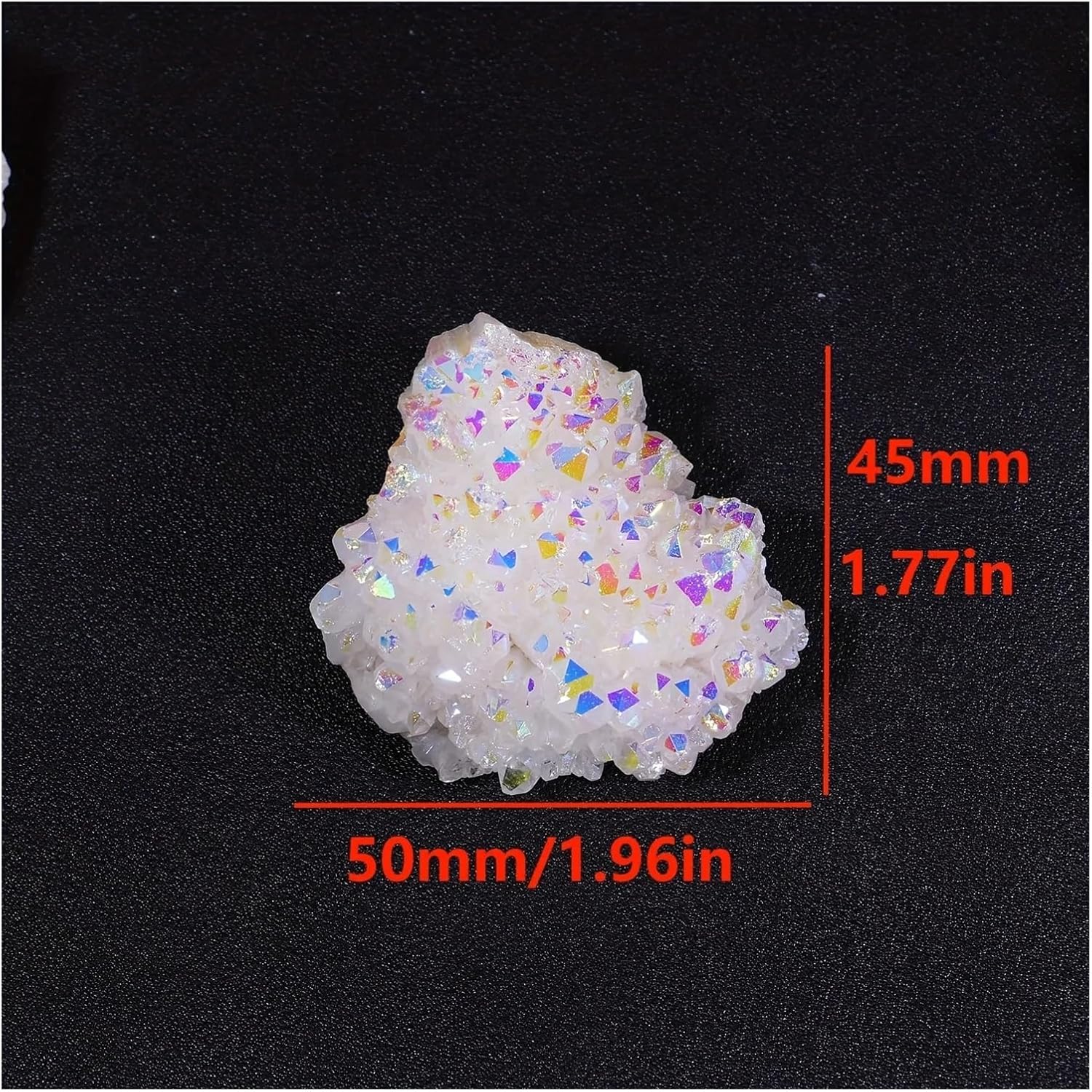 White Angel Aura Quartz Cluster Home Decor 1