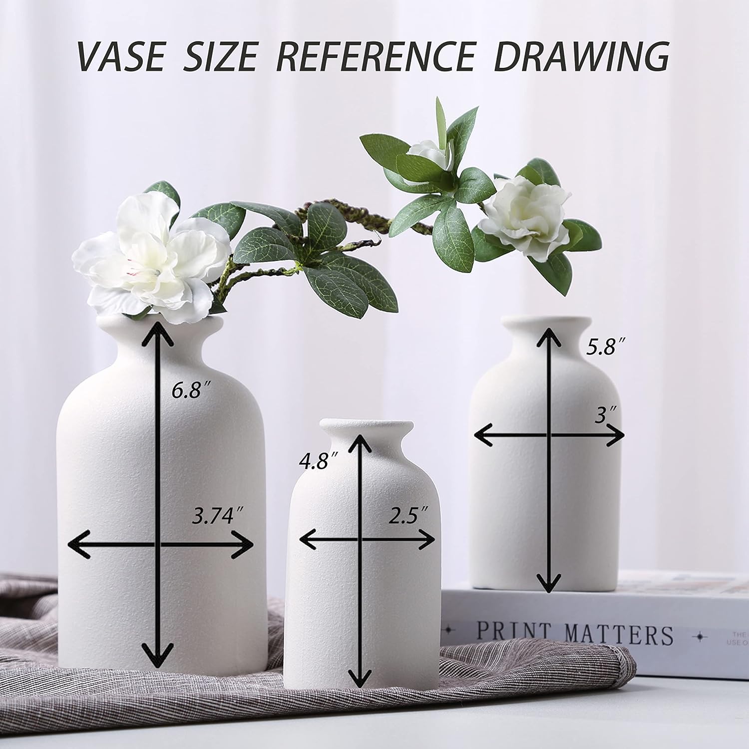Stylish Ceramic Dry Flower Vase for Home Decor