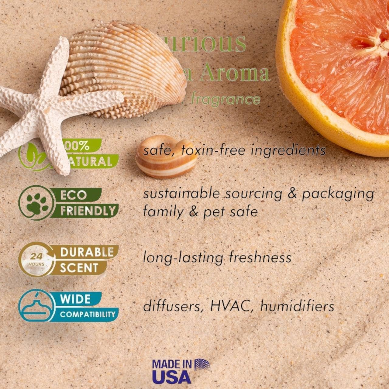 ElTrendy Summer Nights Luxury Aroma Oil Diffuser Refill 4 Fl Oz