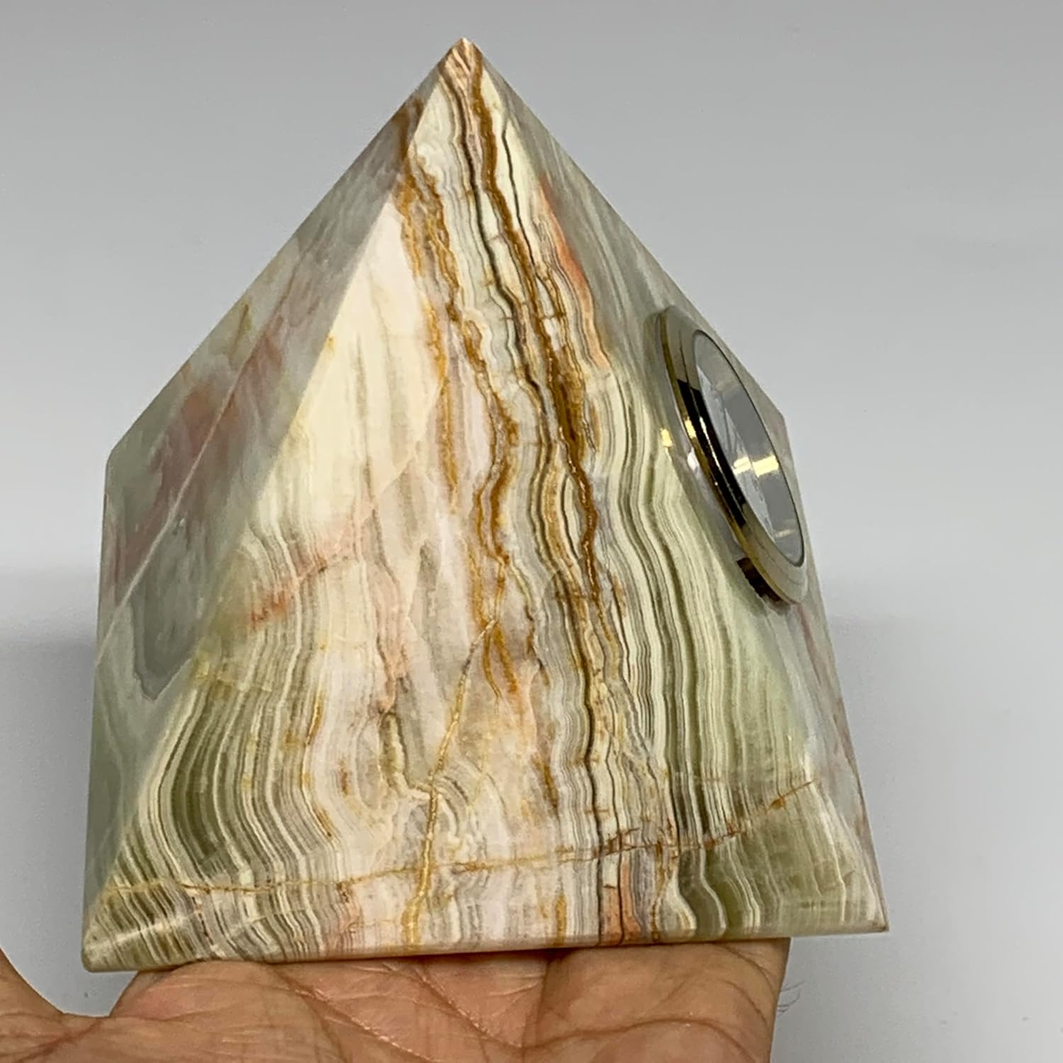 218 Lbs Large Natural Onyx Crystal Pyramid from Afghanistan