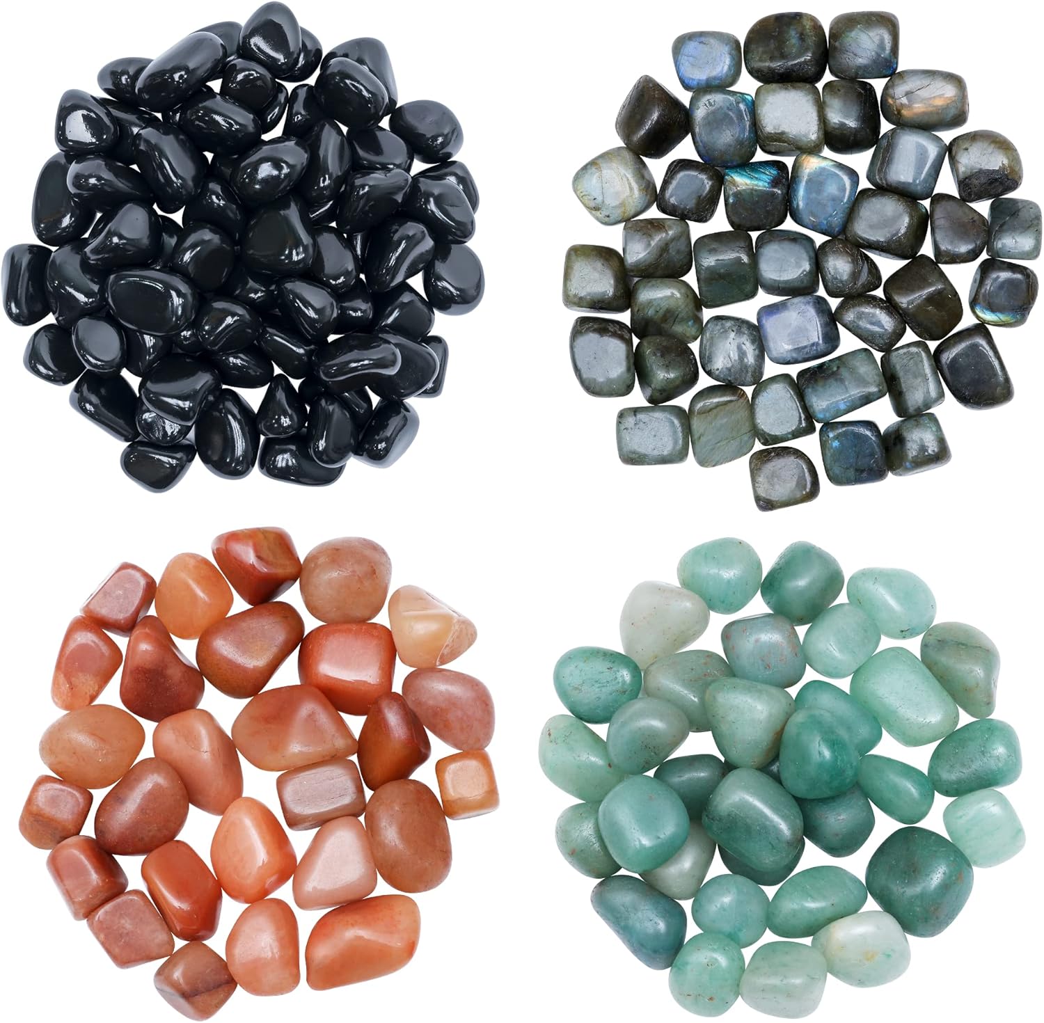 ZAICUS Tumbled Stones Set for Home Decor and Jewelry