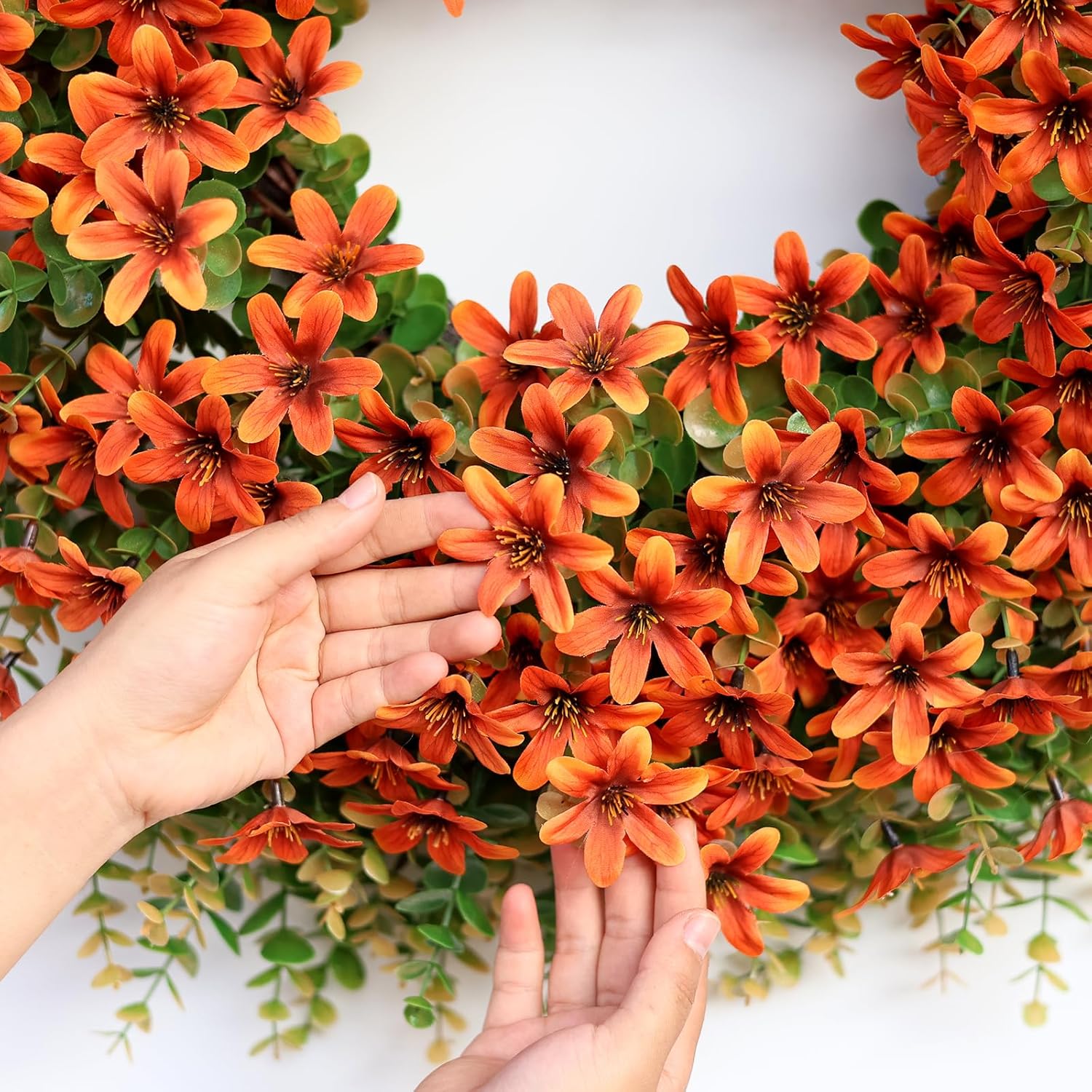 26 Inch Fall Wreath for Front Door and Window Decoration