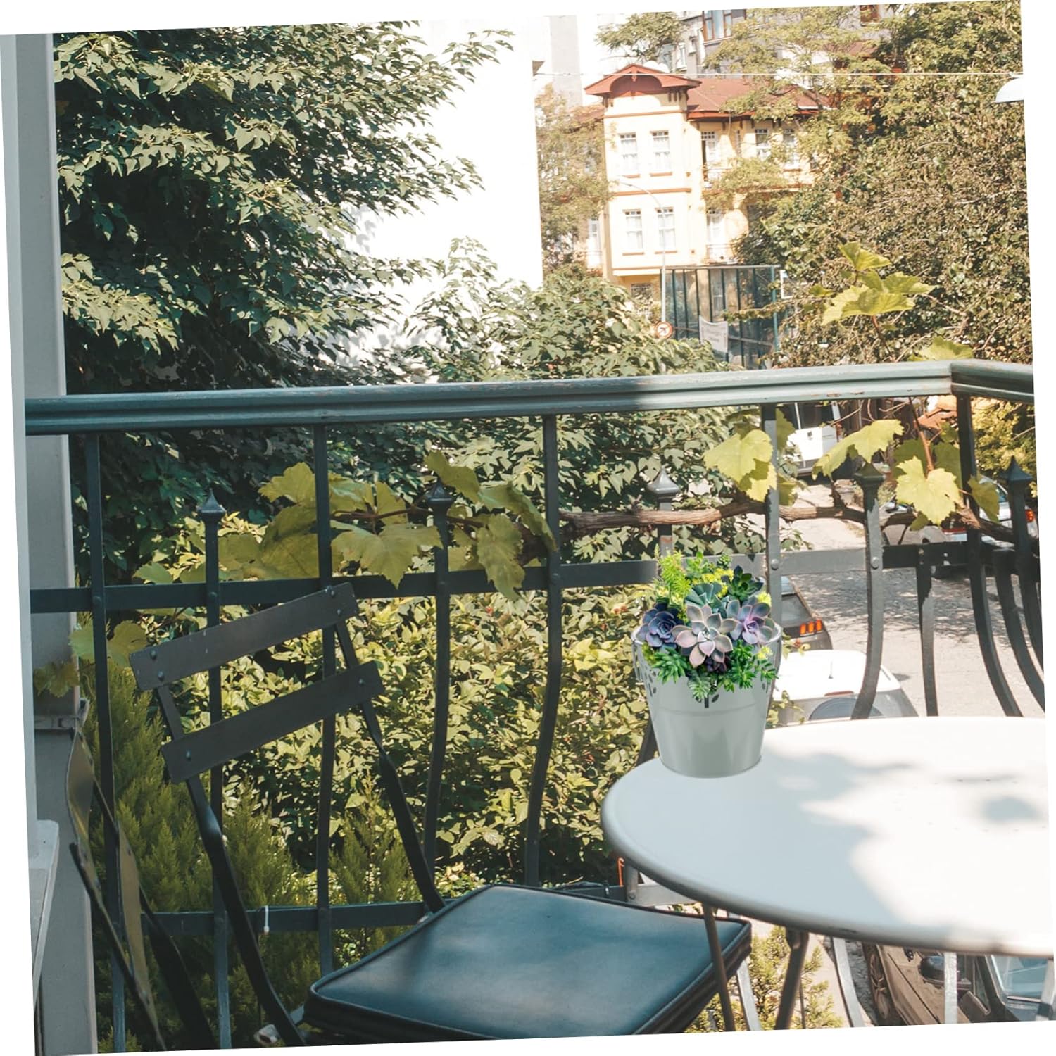 Vintage Galvanized Iron Flower Bucket Planter for weddings and rustic decor