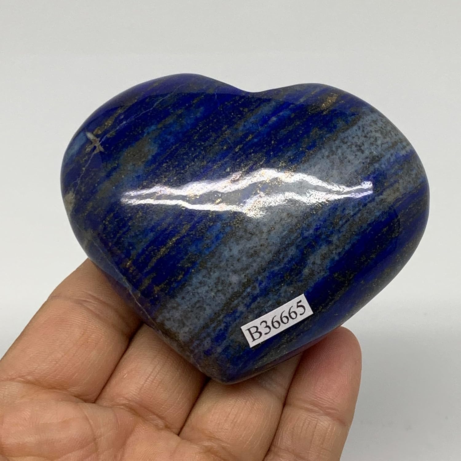 Natural Lapis Lazuli Heart Gemstone for Home Decor
