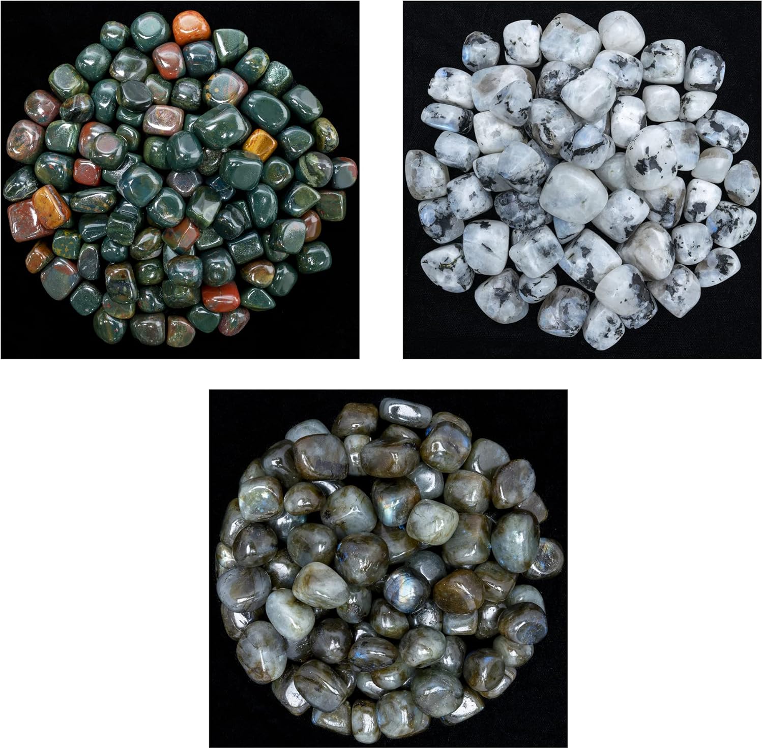 ZAICUS Tumbled Stones Combo 3lb for Decor and Healing