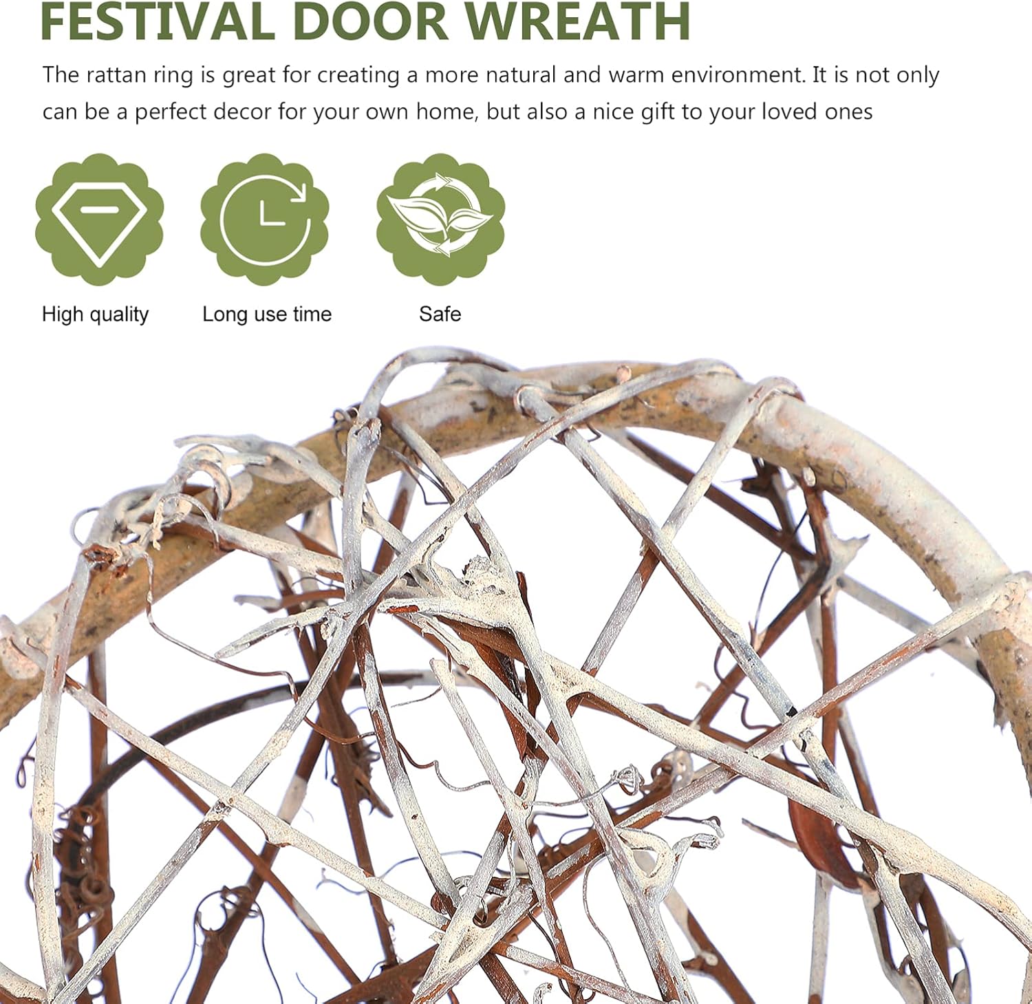 NUOBESTY Heart Shaped Wreath DIY Craft Project