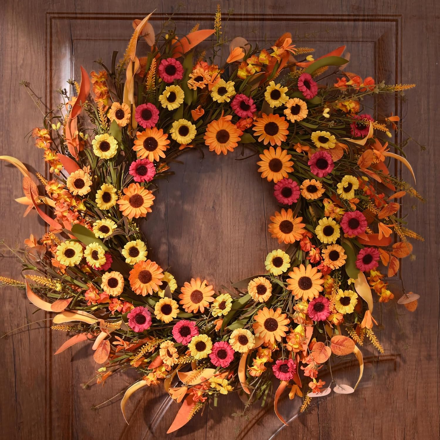 Waipfaru Fall Wreath 22 Inch Door Decor