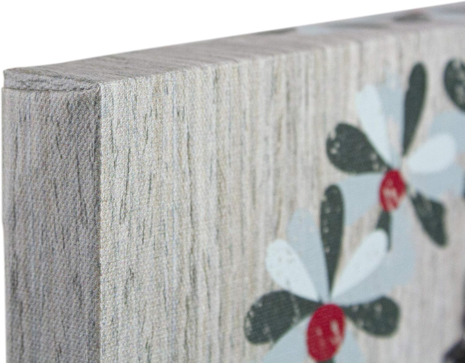 Northlight 10 Inch Christmas Wreath Joy to the World Wall Art with Photo Clip