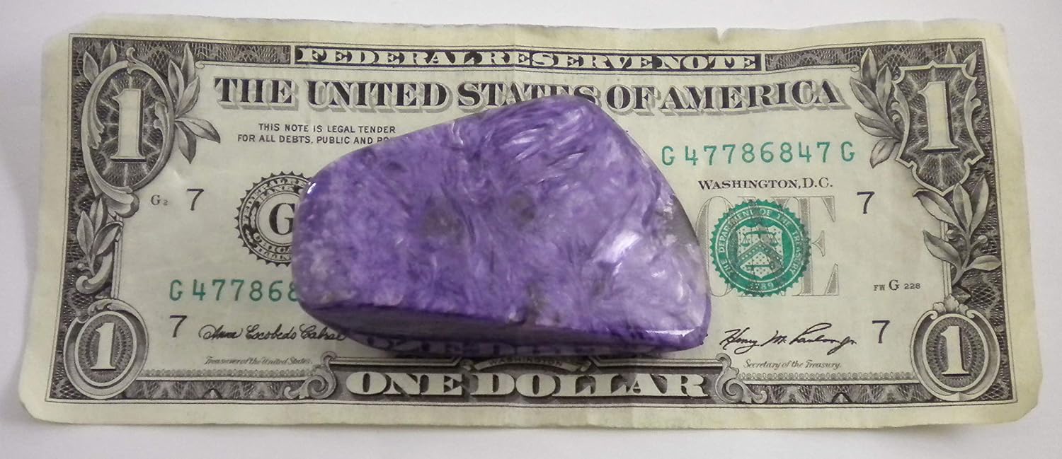 Charoite Polished Stone - 55 Grams 175 x 225 Inches