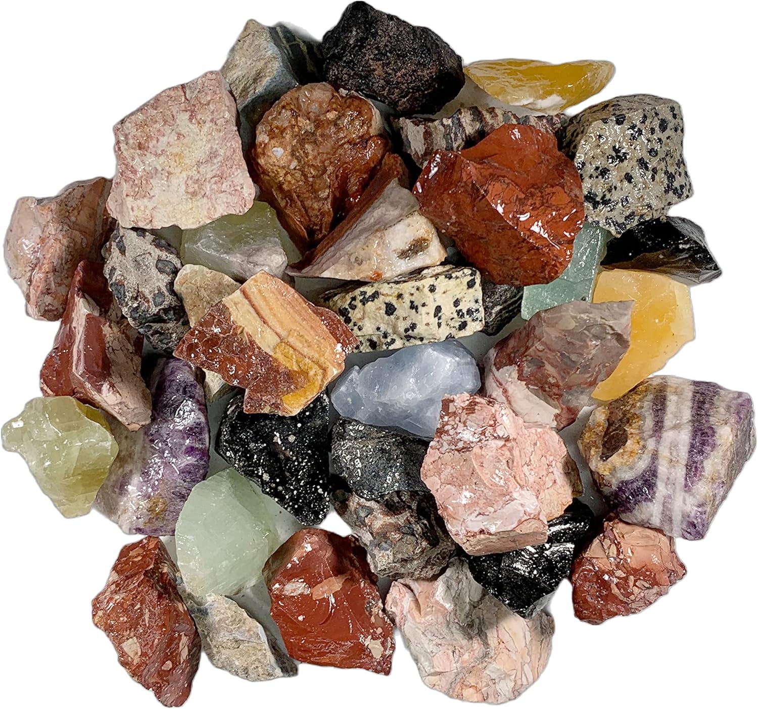 3 lbs Fiesta Mix Stones from Mexico for Tumbling and Crafts
