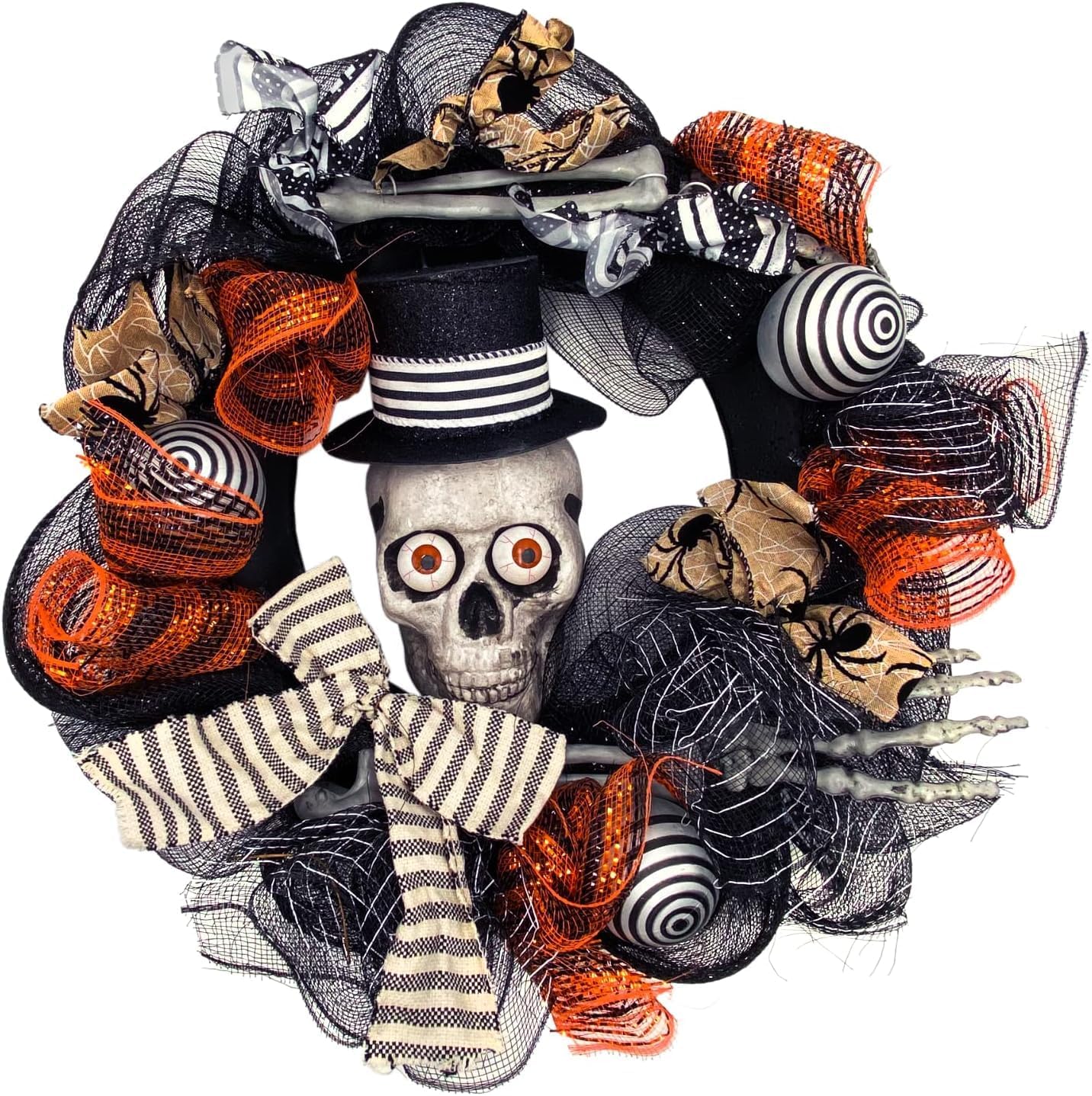Needzo Halloween 2024 Skeleton Wreath