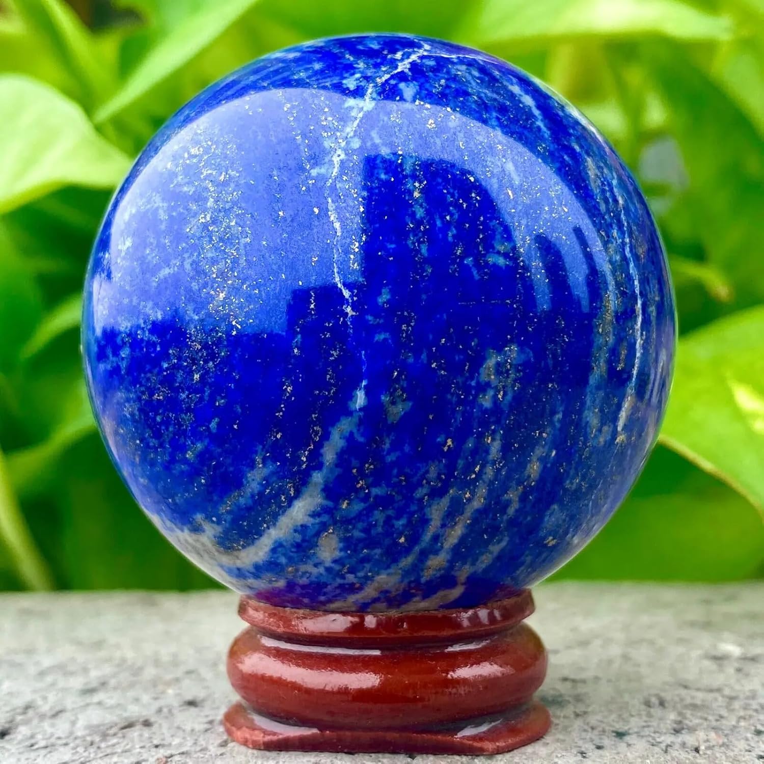 AtkitS Lapis Lazuli Crystal Ball Reiki Energy Stone 300-400g