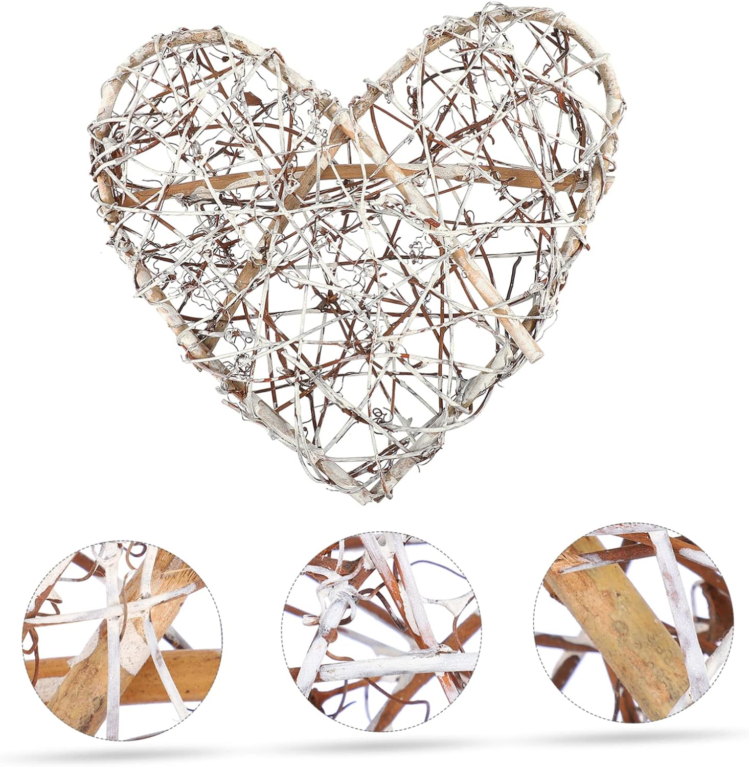 IMIKEYA 1pc Christmas Vine Circle Wreath DIY Decor