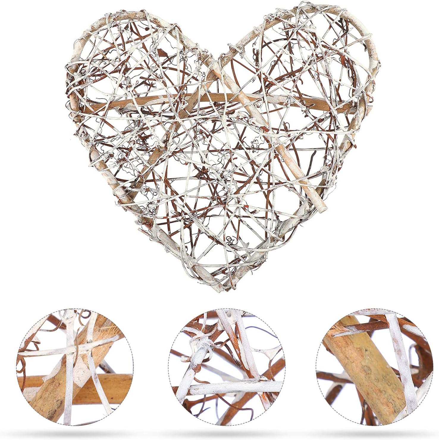 NUOBESTY Heart Shaped Wreath DIY Craft Project