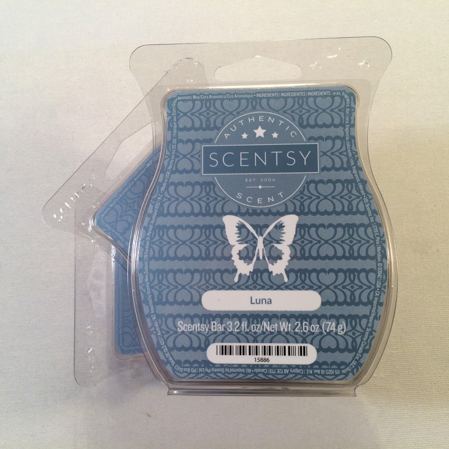 Scentsy Luna Wickless Candle Tart Warmer Wax 32 Oz Bar 3-Pack White