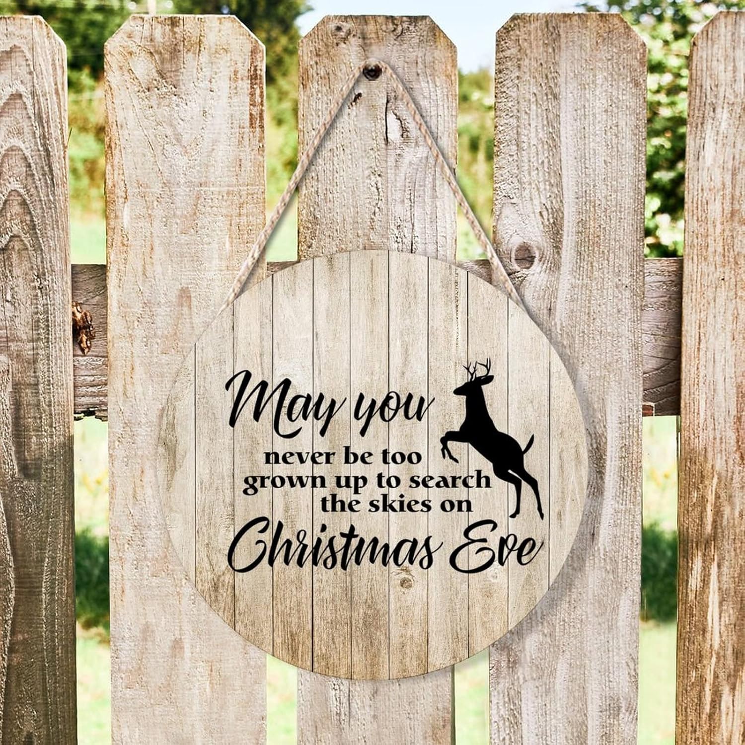 Farmhouse Front Door Hanger Funny Wood Sign 10x10