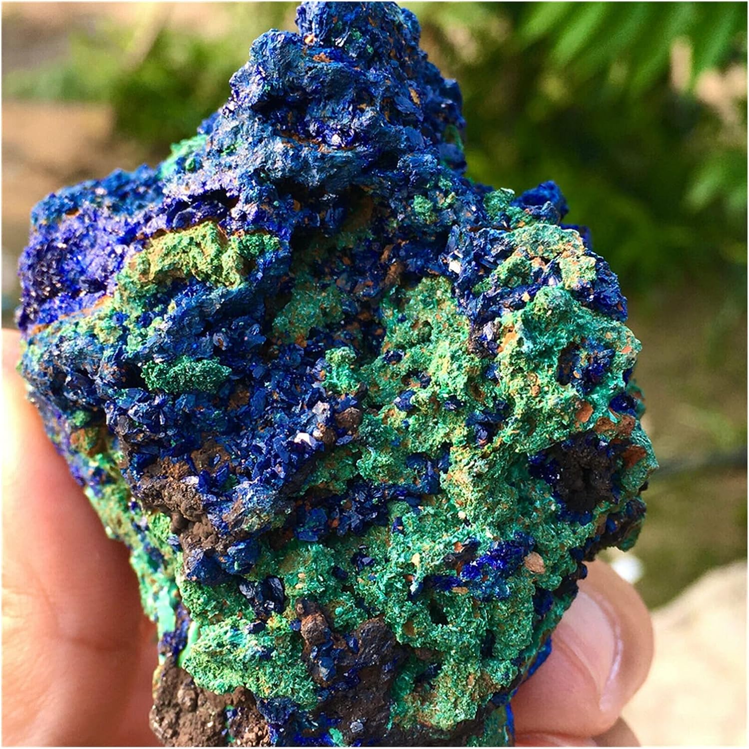 FLOAPA Natural Aquarachite Geode Crystal Samples for Home and Office Decoration