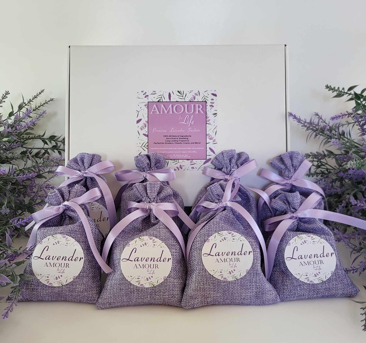 Generic Luxury Lavender Sachet Gift Box - 8 Scented Sachets