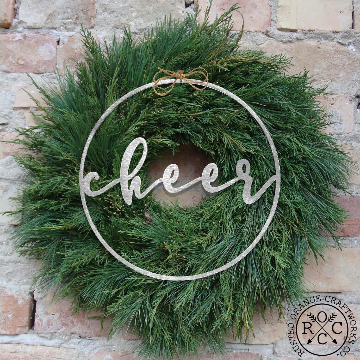 Rusted Orange Craftworks Co Minimalist Christmas Greeting Sign
