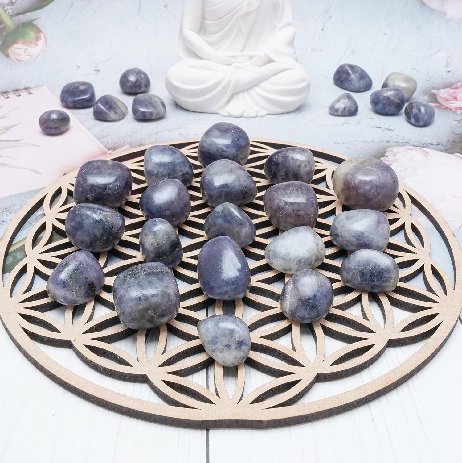 ZAICUS Natural Tumbled Stones Crystals Bulk Set