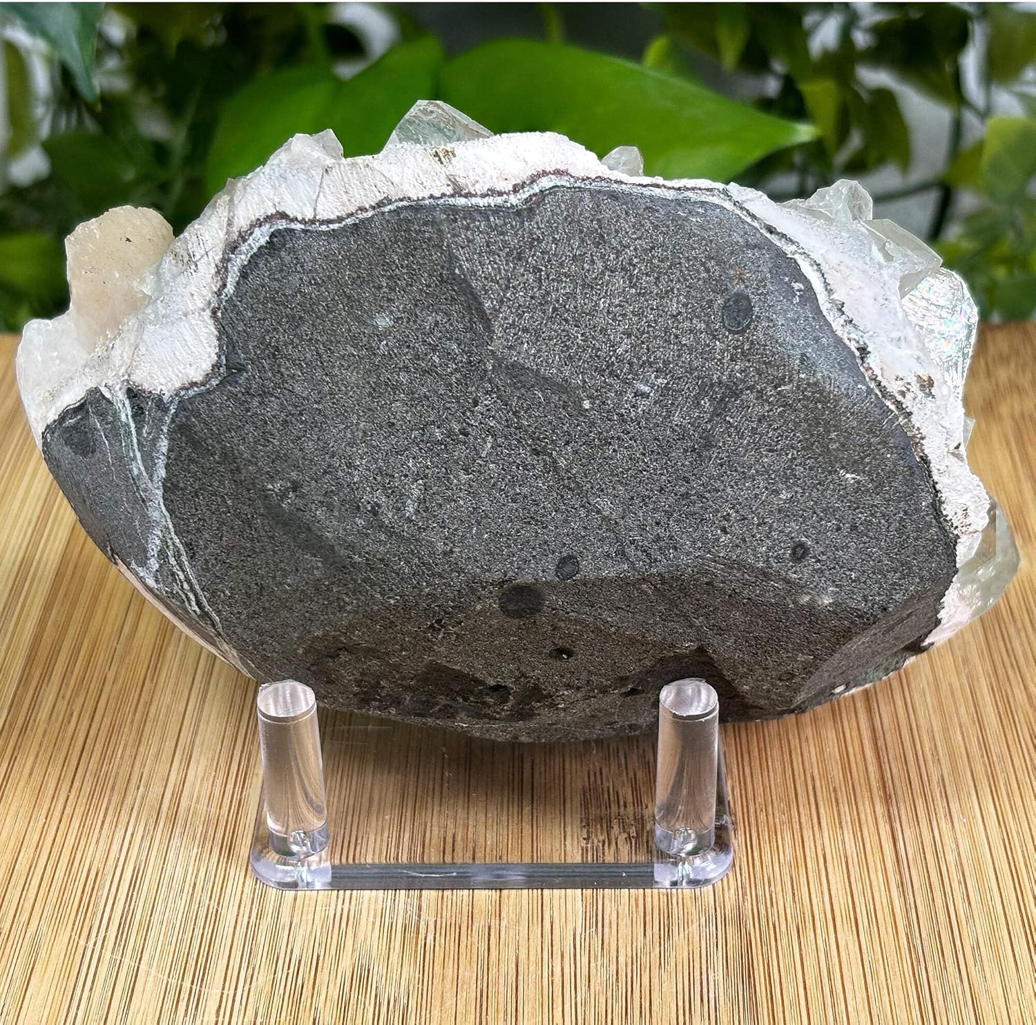 Natural Green Apophyllite Stilbite Gemstone Specimen