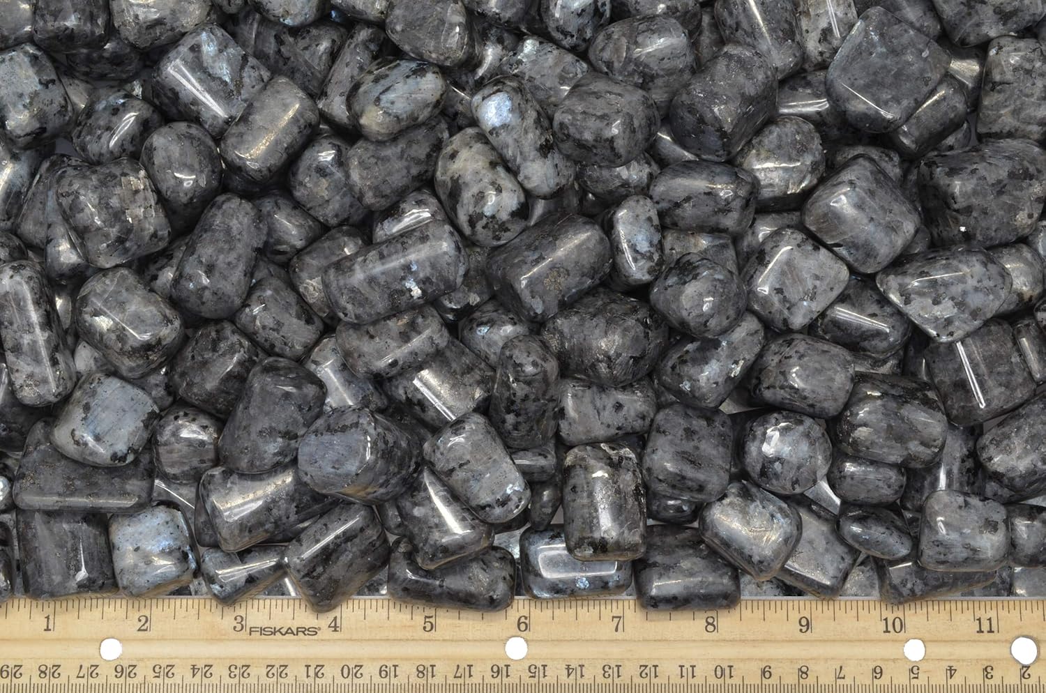 Fantasia Hand Polished Larvikite Stones 12 lb