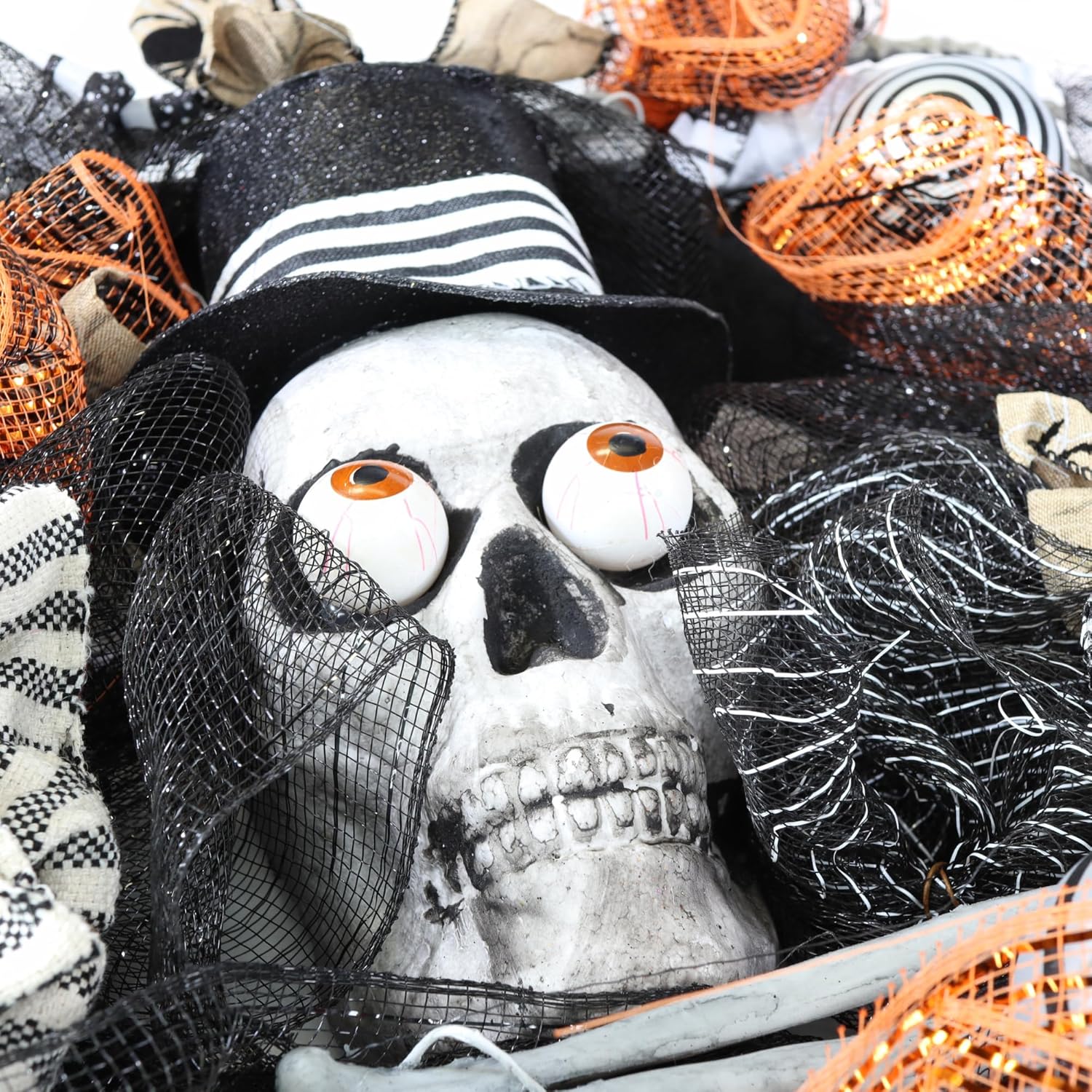 Needzo Halloween 2024 Skeleton Wreath