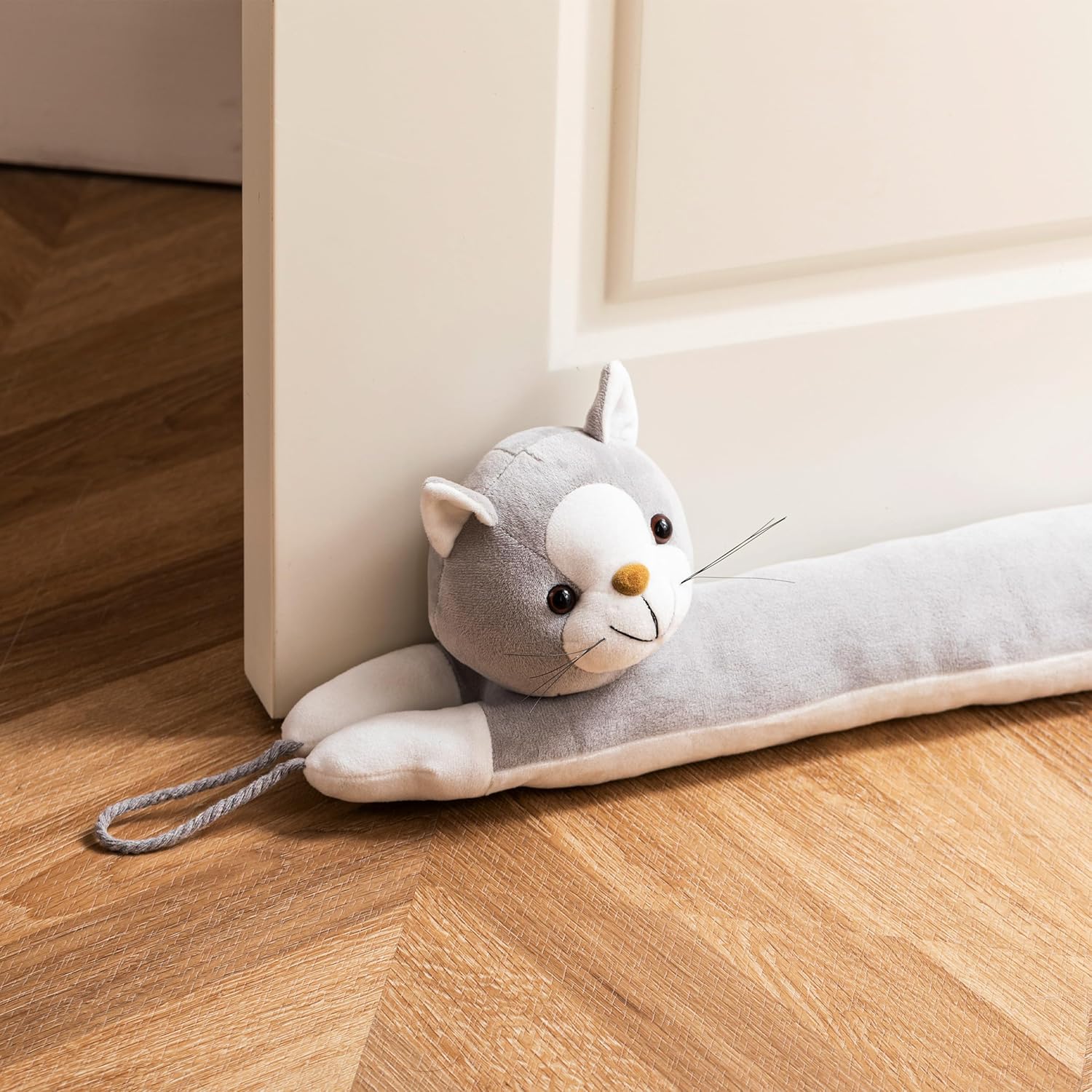 Habibee 38 Inch Door Draft Stopper with Pet Design