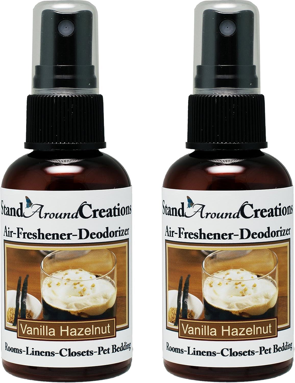 Set of 2 Vanilla Hazelnut Room Spray