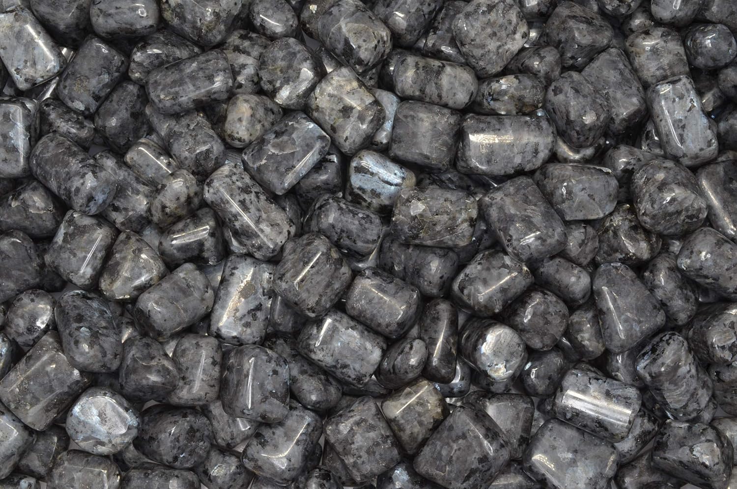 Fantasia Hand Polished Larvikite Stones 12 lb