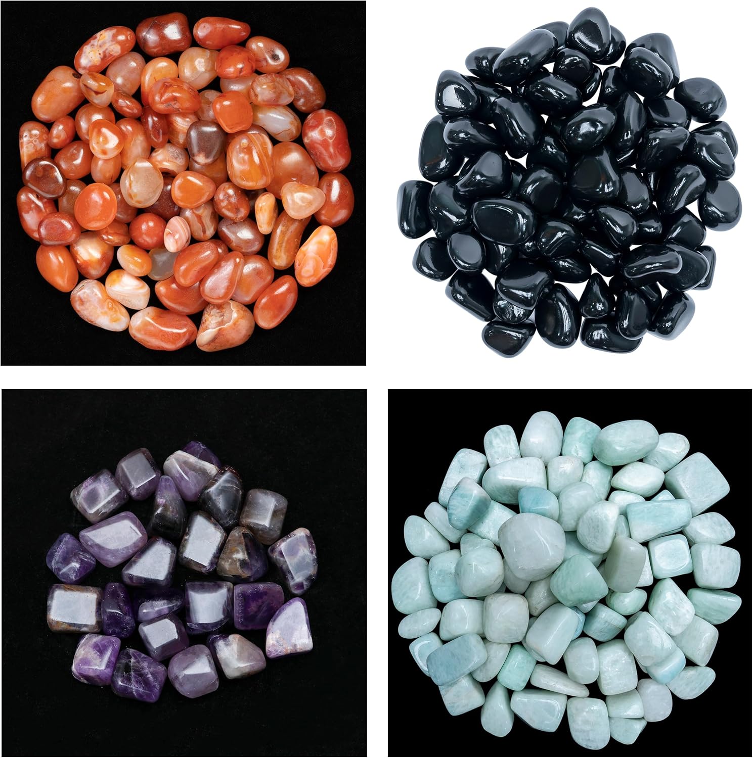 ZAICUS Tumbled Stones for Feng Shui and Crystal Healing